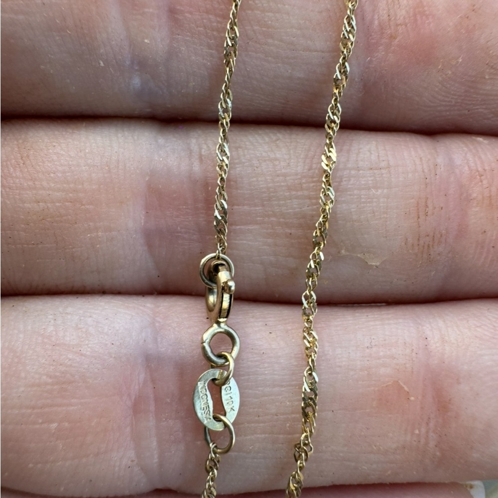 Vintage  solid 10k yellow gold bracelet - Picture 4 of 14